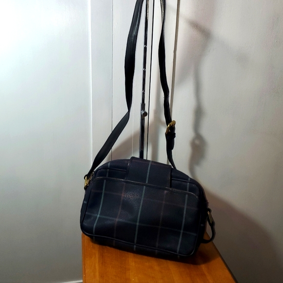 BURBERRY AUTHENTIC VIMTAGE .BLUE CROSSBODY / SLING BAG - Picture 15 of 15